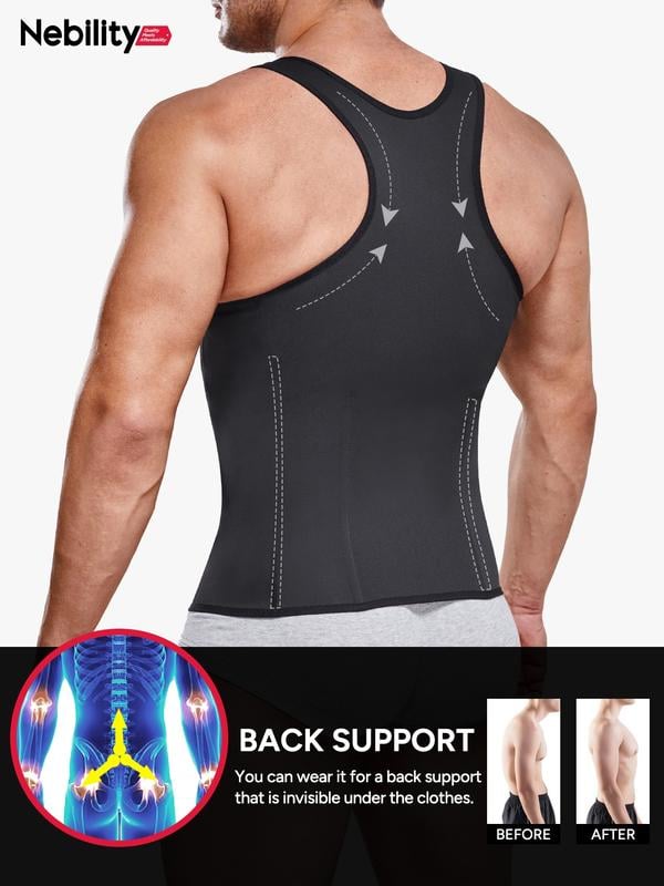 Men's zipper Waist Trainer Trimmer vest💋