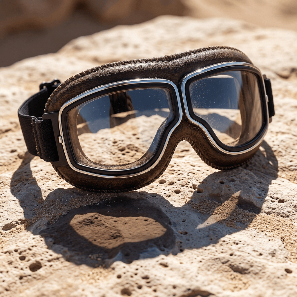 🔥Last Day 49% OFF - 🛠️🏍️OTG Vintage Motorcycle Goggles🕶️ - Fits Over Prescription Glasses, Soft Padded Retro Riding Glasses with Anti-Slip Strap & UV400