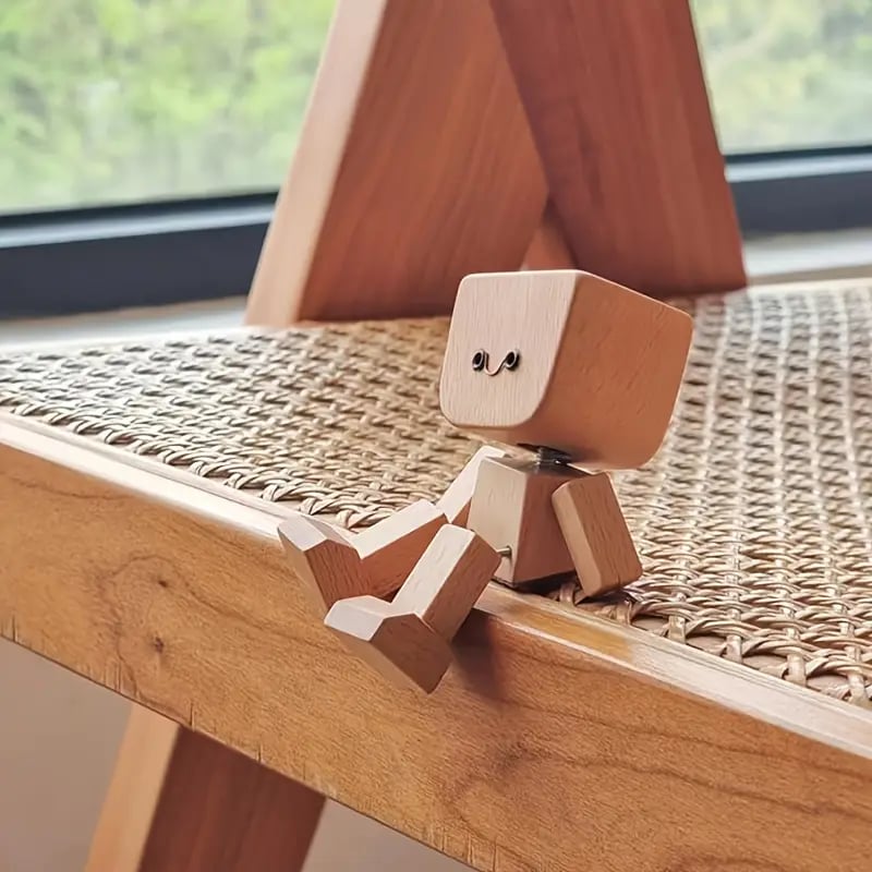 🔥Last Day 49% OFF - ❤🎁Shaking Feet Wooden Figure with 12PCS Magnetic Expressions