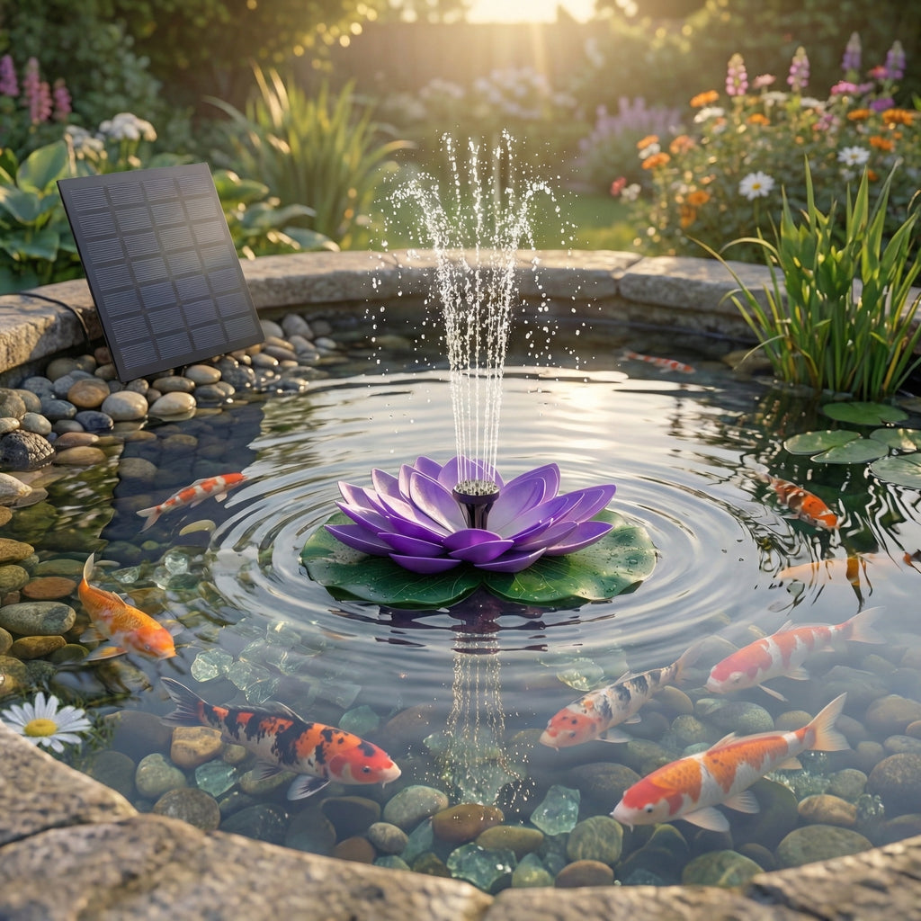 🔥Hot Sale 50% OFF🔥 Solar Lotus Bird Bath Fountain