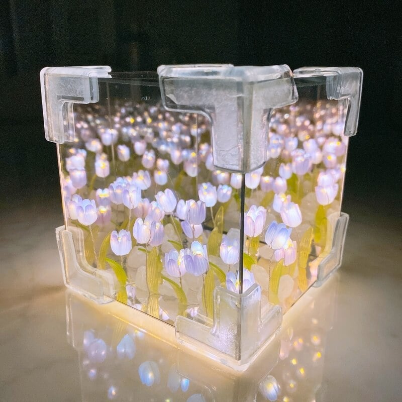 (🔥HOT SALE NOW 49% OFF) -DIY Tulip Cube Mirror Lamp