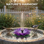 🔥Hot Sale 50% OFF🔥 Solar Lotus Bird Bath Fountain