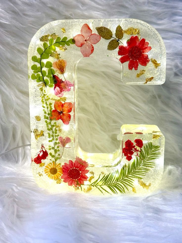 🌸Last Day 49% OFF - Flowers Resin Night Light (Free Shipping)