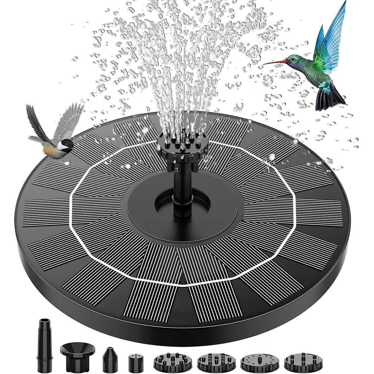 Hot Sale🔥⛲ Solar Fountain, Solar Powered Bird Bath Fountain Pump