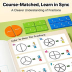 📚🧲Magnetic Fraction Demonstration Book-102 pcs!