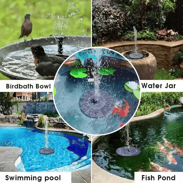 Hot Sale🔥⛲ Solar Fountain, Solar Powered Bird Bath Fountain Pump