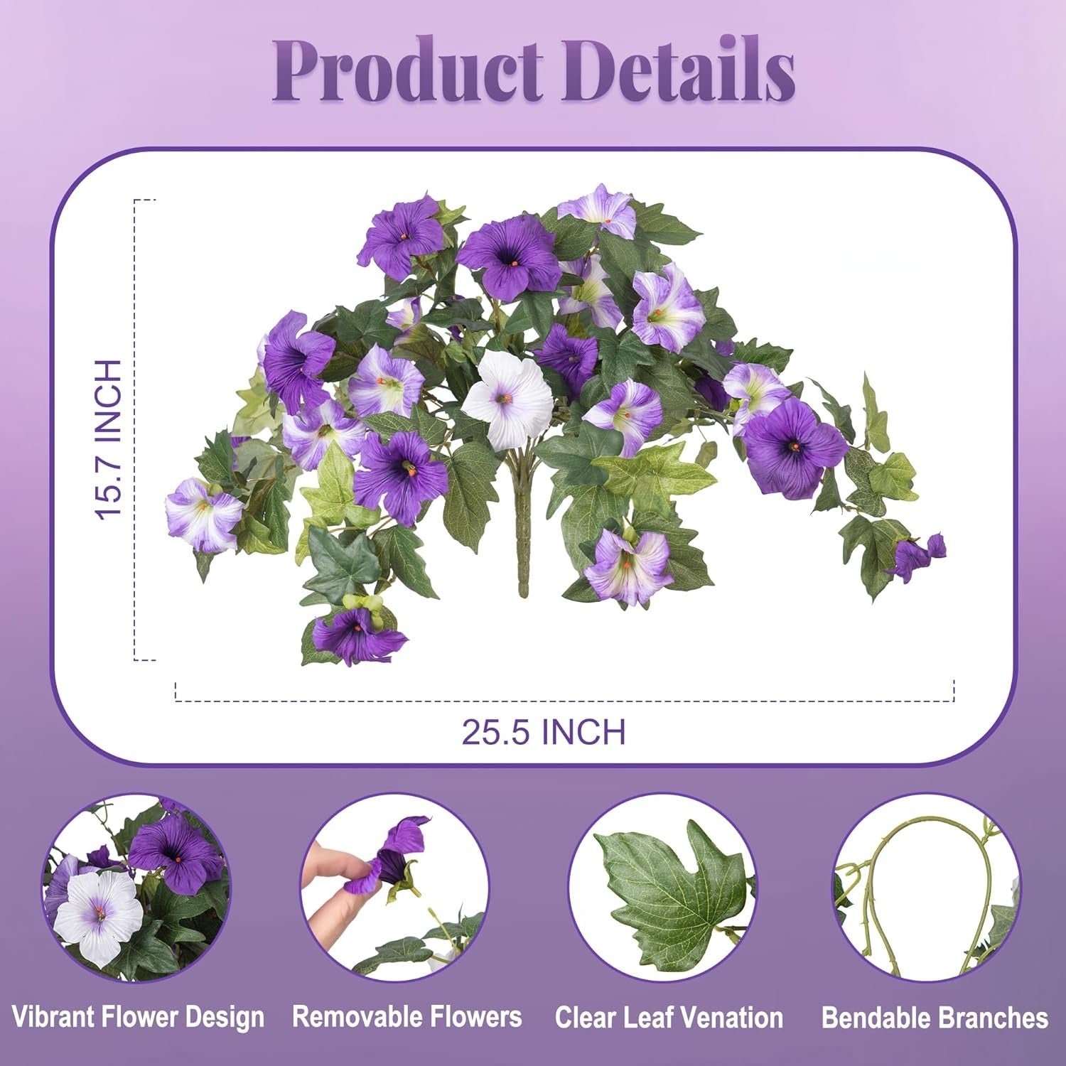 Spring Bloom Artificial Petunia Arrangement