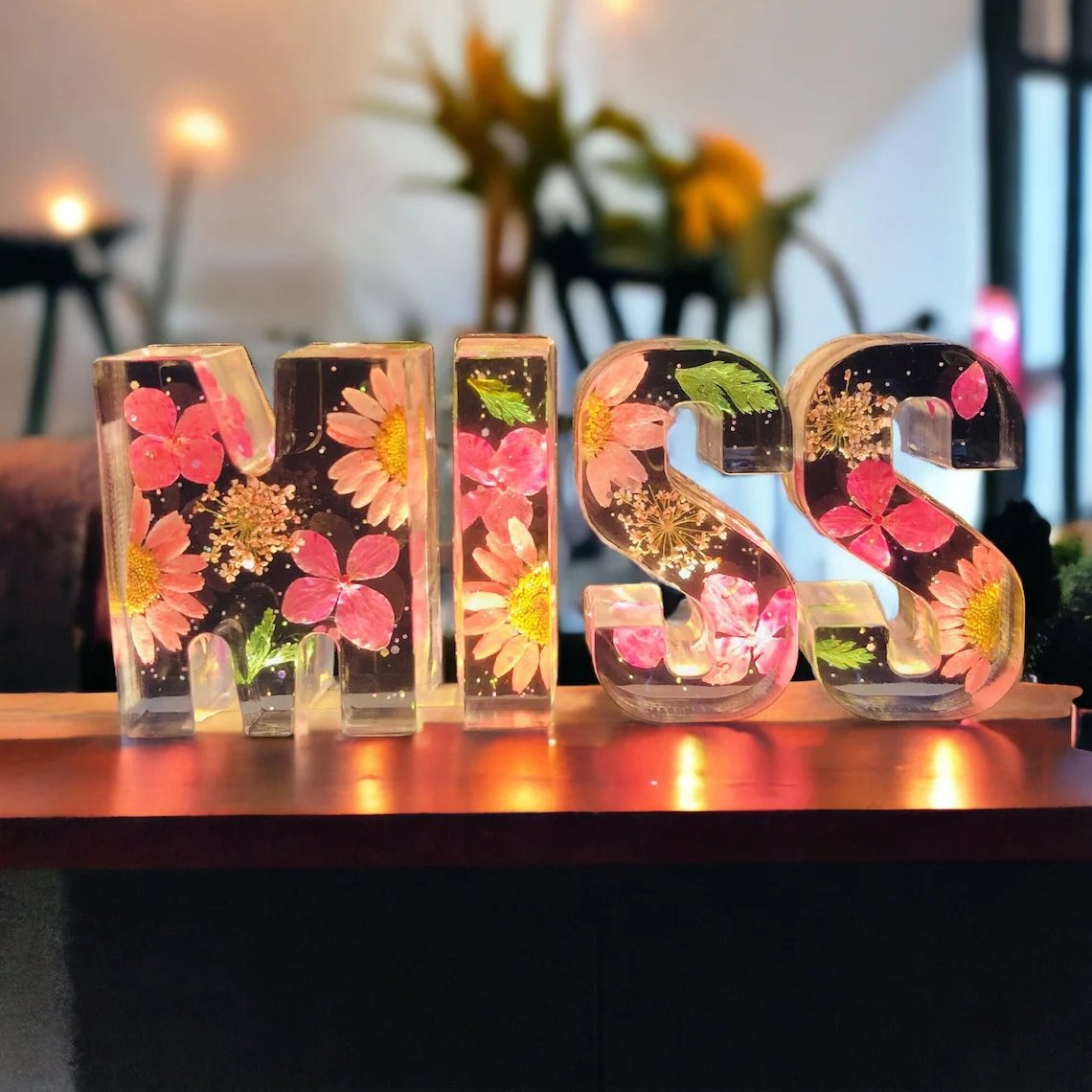 🌸Last Day 49% OFF - Flowers Resin Night Light (Free Shipping)