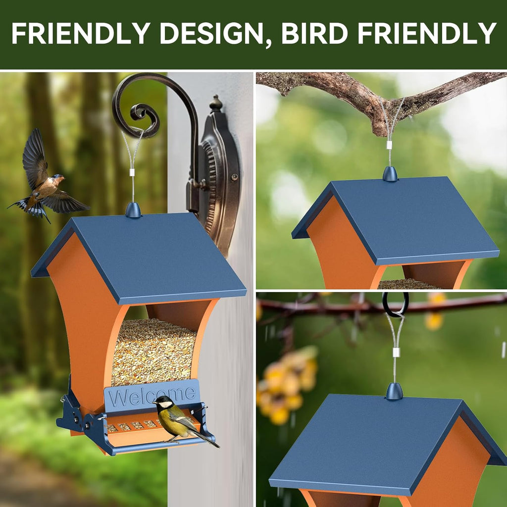 🐦Squirrel Proof Bird Feeder for Outdoors Hanging