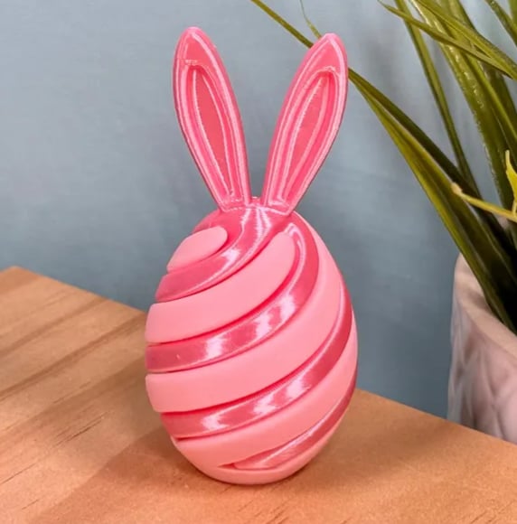 🔥Last Day 49% OFF - 🐰3D Printed Easter Egg Fidget Toy🐣 | Bunny Swirl Easter Basket💐