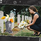 ✨2026 Spring Special Offer 49% OFF💐🕯️Solar-powered Cross Angel Flowerpot Cemetery Vase