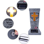✨2026 Spring Special Offer 49% OFF💐🕯️Solar-powered Cross Angel Flowerpot Cemetery Vase
