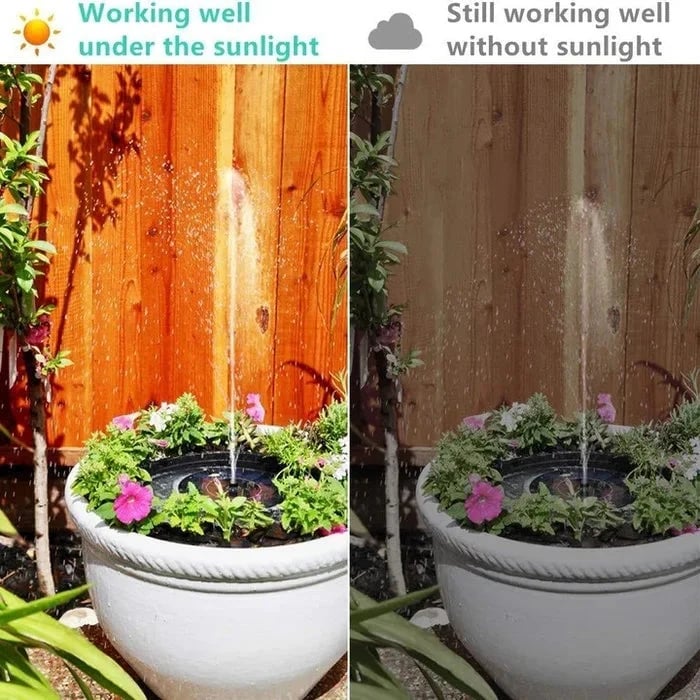 Hot Sale🔥⛲ Solar Fountain, Solar Powered Bird Bath Fountain Pump