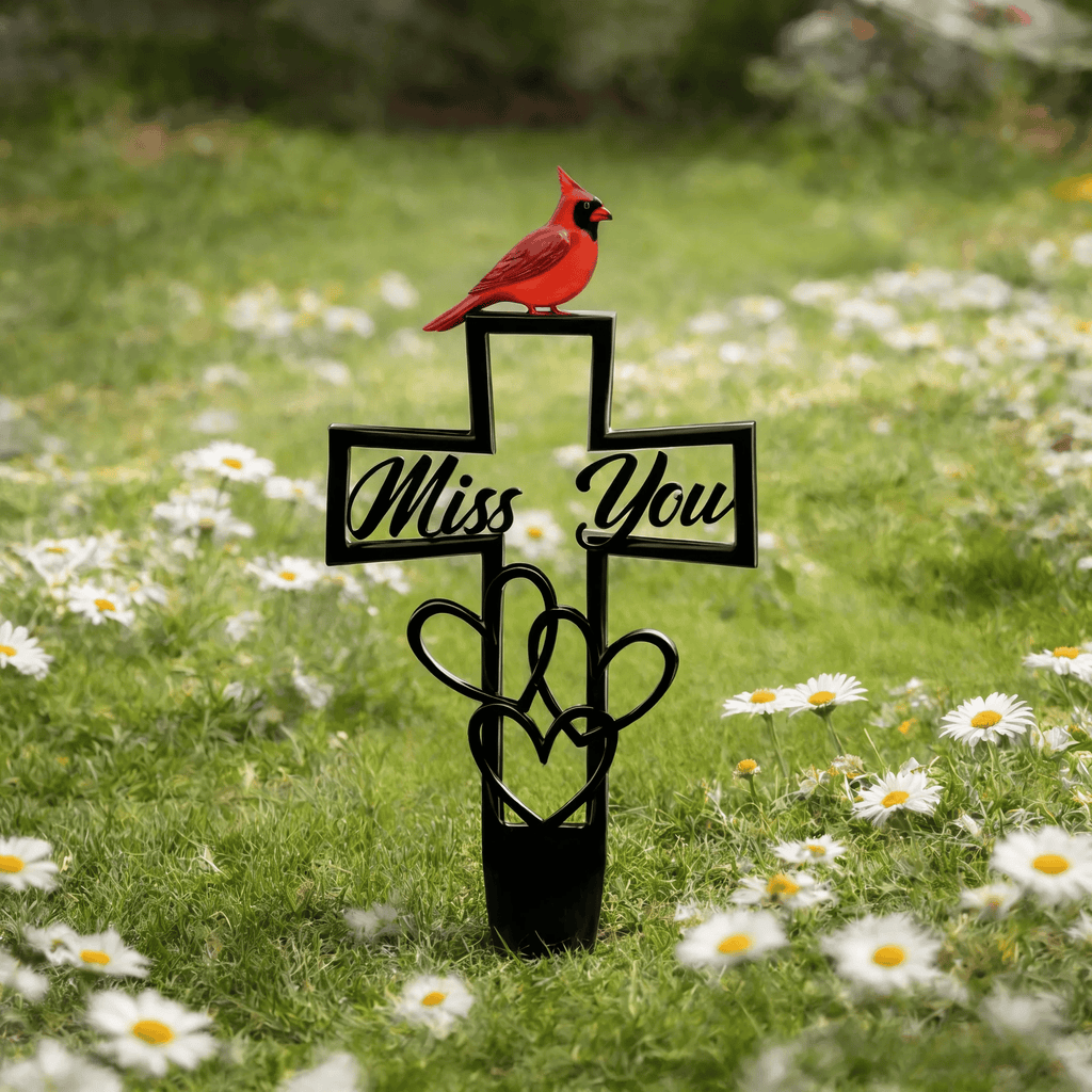🐦LAST DAY 49% OFF -💖Metal Cemetery Memorial Plaque for Remembrance✝️