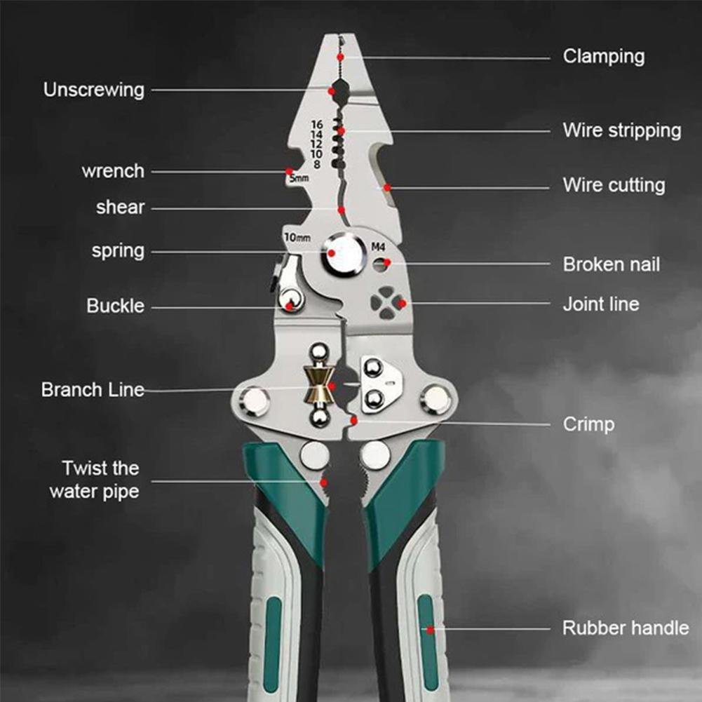 🔥Last Day Sale - 49% OFF💕-18 in 1 Foldable Multi-function Wire Stripper