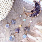 Moon Shape Tree of Life Sun Catcher Wind Chime