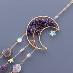 Moon Shape Tree of Life Sun Catcher Wind Chime