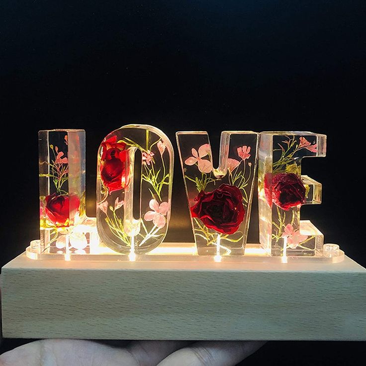 🌸Last Day 49% OFF - Flowers Resin Night Light (Free Shipping)