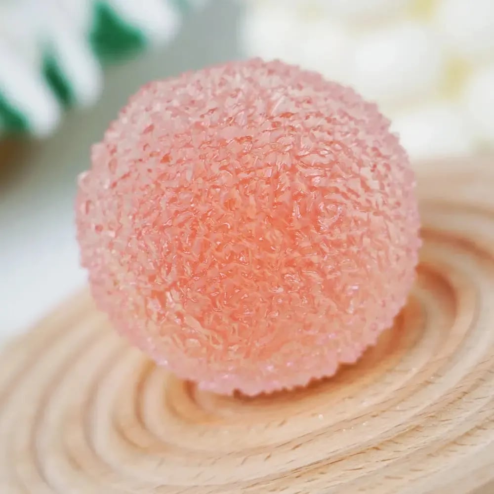 🔥Last Day 49% OFF - 💖 Handcrafted Crystal Mochi Ball Squishy Toy – Soft TPR Stress Relief Fidget 💖