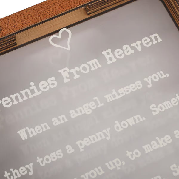 ❤️This Week's Special Price 49% OFF💜Pennies from Heaven Bank Wood Piggy Bank💋