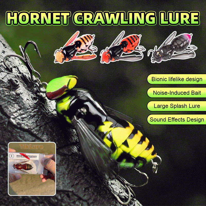 🐝🎣Surface-Crawling Wasp Replica Lure for Fishing