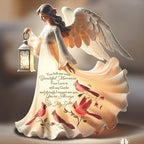 A Gentle Sign from Heaven: Memorial Angel Figurine with Cardinals