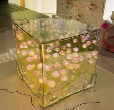 (🔥HOT SALE NOW 49% OFF) -DIY Tulip Cube Mirror Lamp
