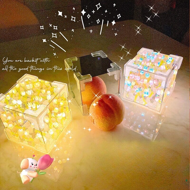 (🔥HOT SALE NOW 49% OFF) -DIY Tulip Cube Mirror Lamp