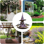 Meditating Witch Garden Bird Feeder